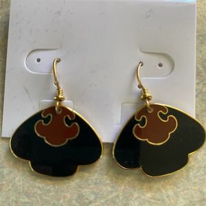 Laurel Burch Black Gold Mushroom Like Art Lagenlook Southwest Bohemian E…